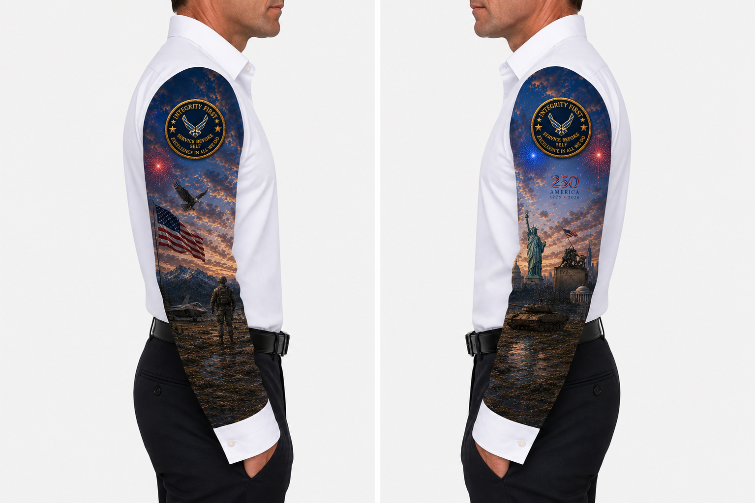 America's 250th — Statue of Liberty Party Sleeves