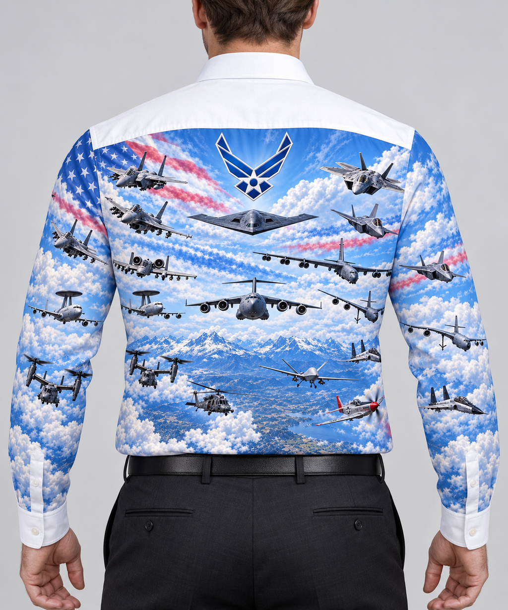Air Force Patriotic Blue Collage