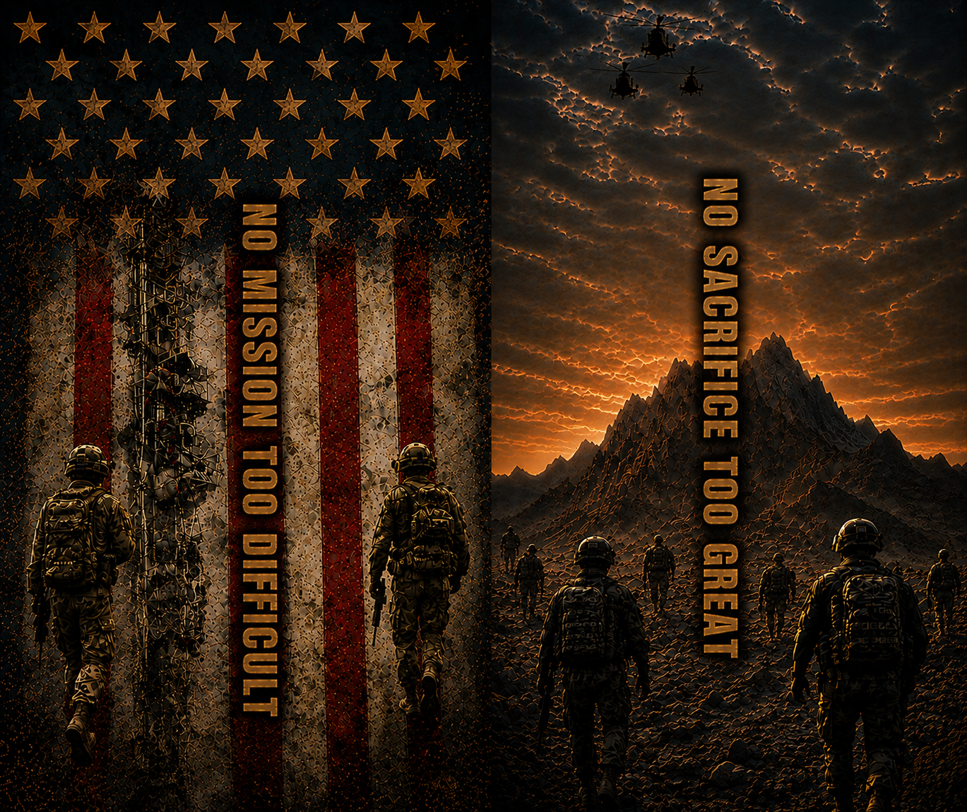 No Mission Too Difficult — Army Party Sleeves