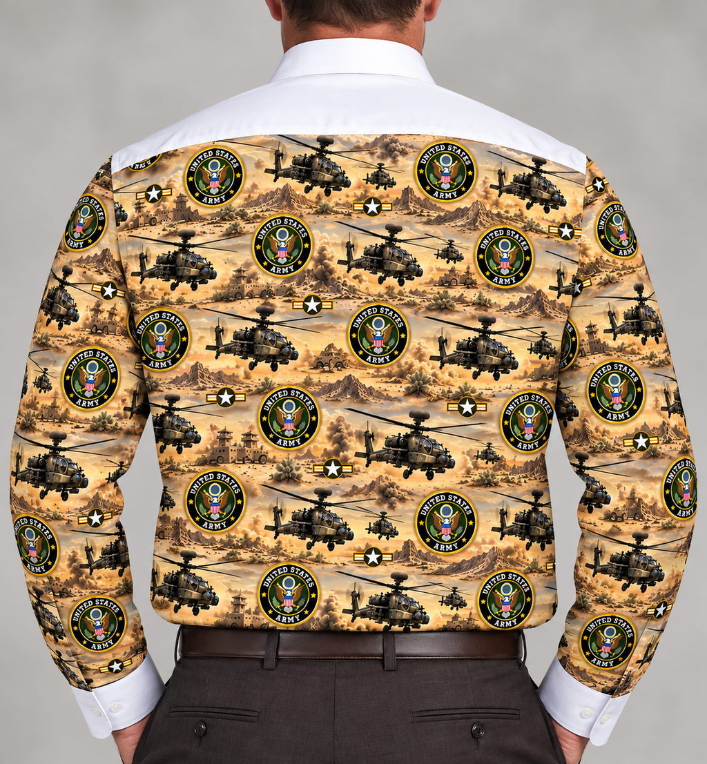 Custom Army Desert Vehicle Party Shirt