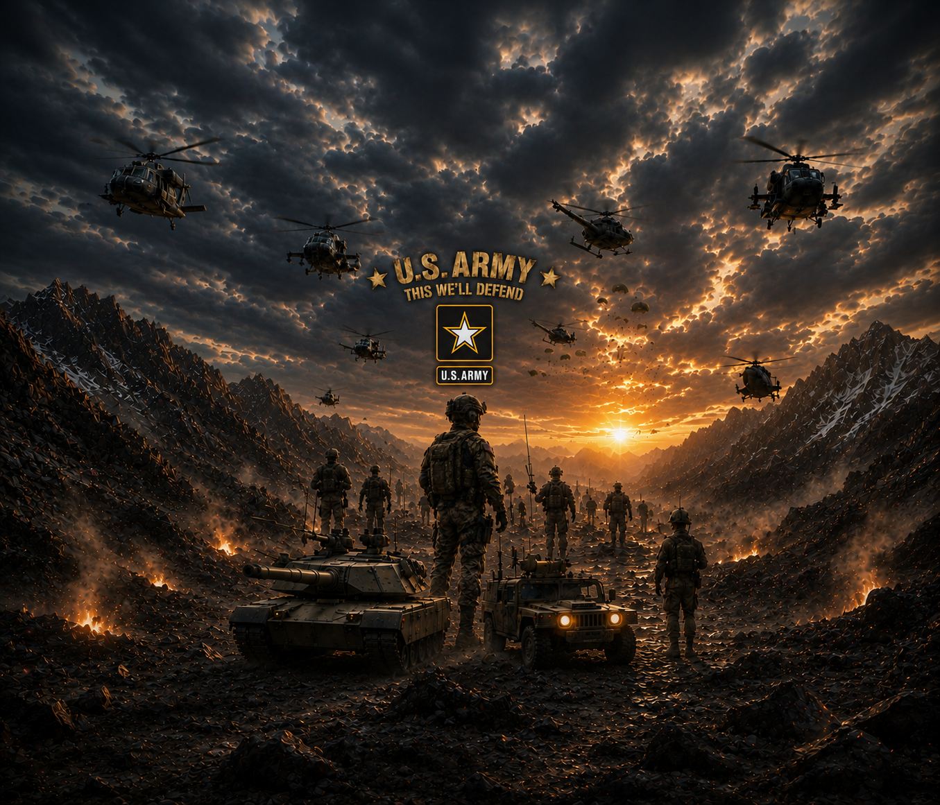 US Army 'This We'll Defend' Party Shirt