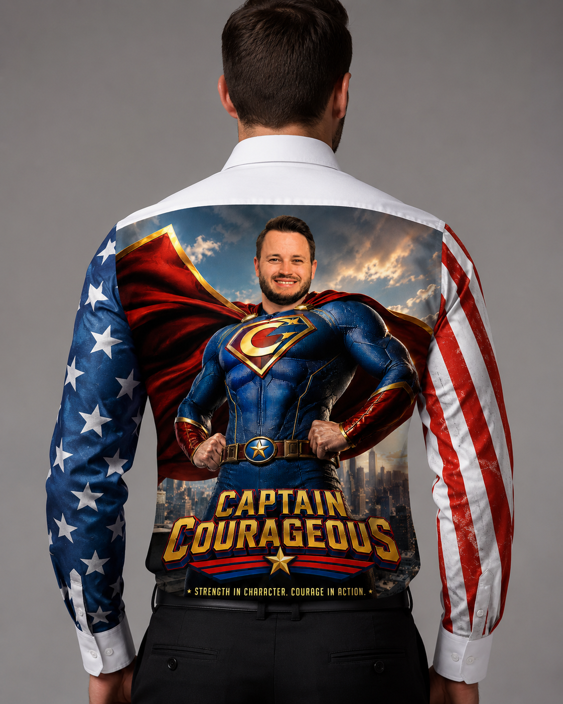 Captain Courageous – Put Your Face on a Super Hero
