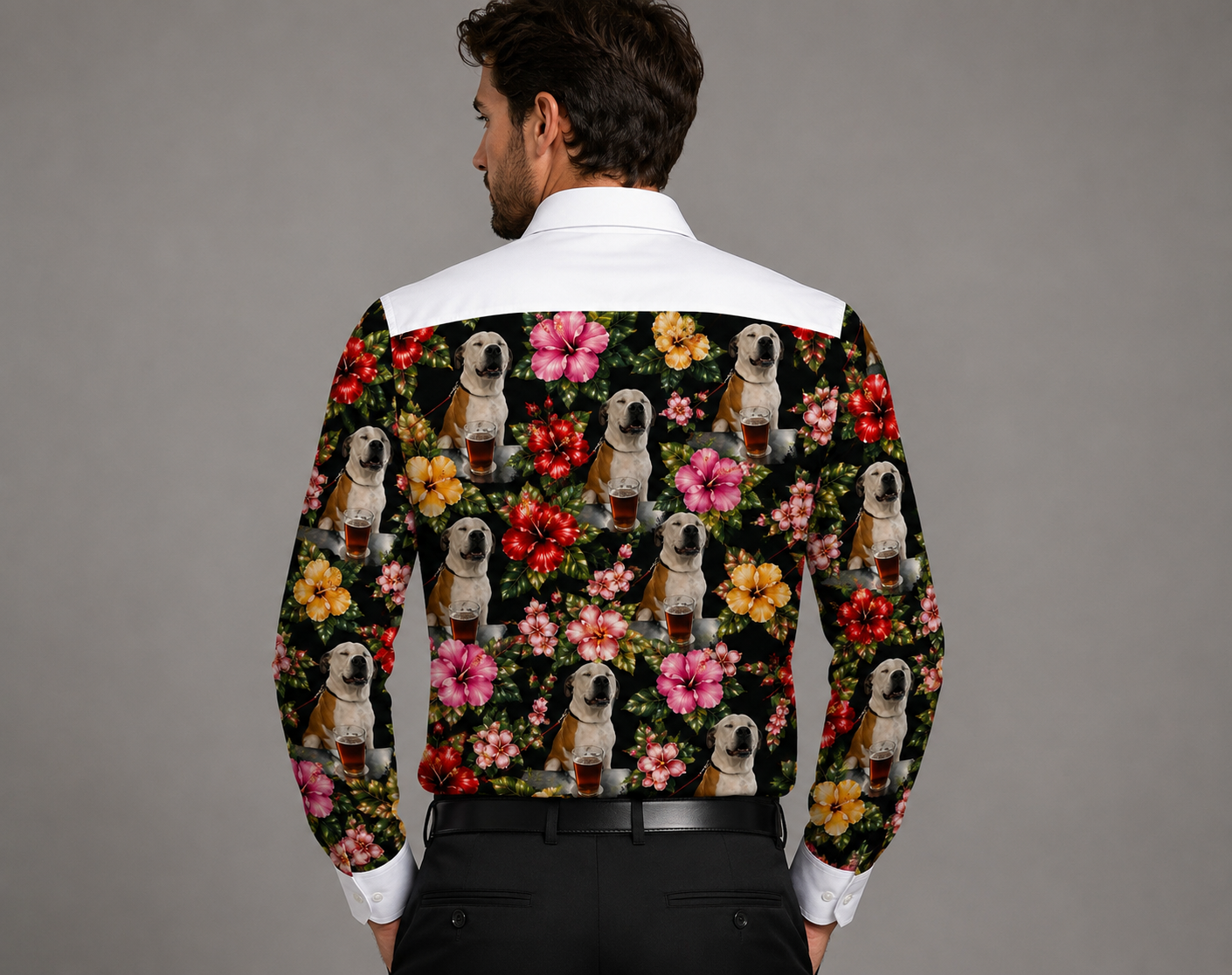 Custom Photo Hawaiian Dress Shirt 2