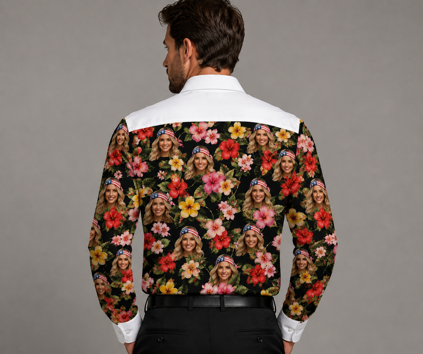 Custom Photo Hawaiian Dress Shirt 2