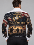 US Marines Custom Patriotic Party Shirt