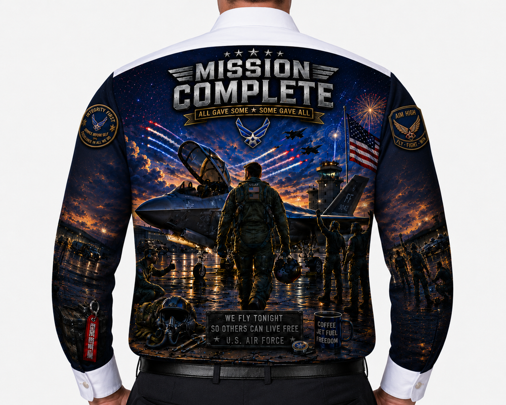 Fly High Air Force Military Party Shirt