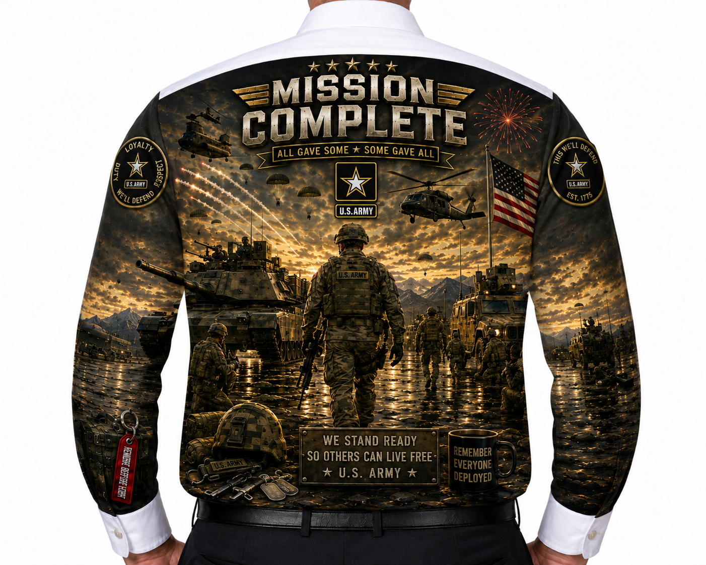 US Army Mission Complete Party Shirt